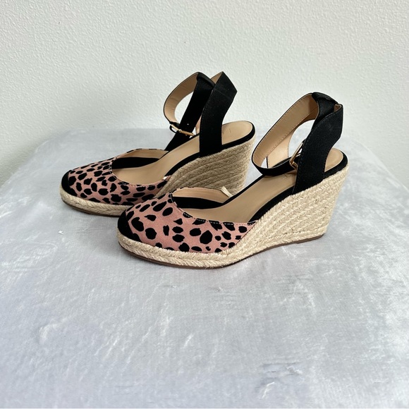 LOFT Shoes - LOFT Leopard Print Wedges Size 7